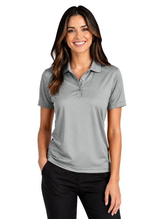 Women's Pocketless Value Wicking Polo - BG6300 - Grey