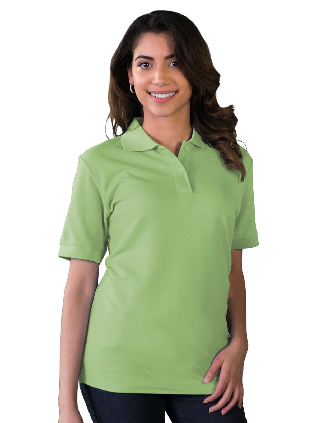 Women's Pocketless Soft Touch Polo - BG6500 - Cactus