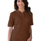 Women's Pocketless Soft Touch Polo - BG6500 - Chocolate