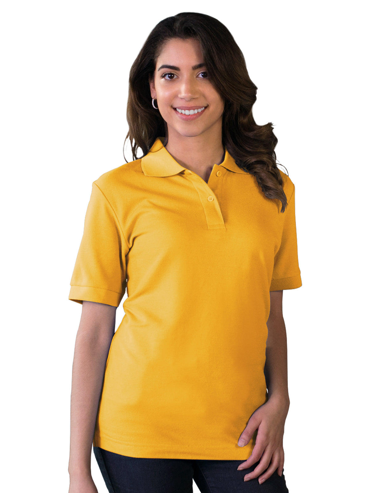 Women's Pocketless Soft Touch Polo - BG6500 - Yellow