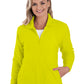 Women's 2-Pocket Micro Fleece Full Zip Jacket - BG6951 - Optic Yellow