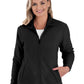 Women's 2-Pocket Micro Fleece Full Zip Jacket - BG6951 - Polar Black