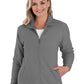 Women's 2-Pocket Micro Fleece Full Zip Jacket - BG6951 - Polar Grey