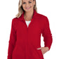 Women's 2-Pocket Micro Fleece Full Zip Jacket - BG6951 - Polar Red