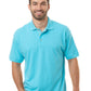 Men's Pocketless Superblend Short Sleeve Polo - BG7204 - Aqua
