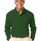 Men's Pocketless Superblend Long Sleeve Polo - BG7207 - Hunter