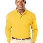Men's Pocketless Superblend Long Sleeve Polo - BG7207 - Yellow