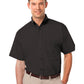Men's 1-Pocket Short Sleeve Value Poplin Shirt - BG7210S - Black