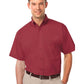 Men's 1-Pocket Short Sleeve Value Poplin Shirt - BG7210S - Burgundy