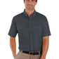 Men's 1-Pocket Short Sleeve Value Poplin Shirt - BG7210S - Graphite
