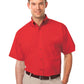 Men's 1-Pocket Short Sleeve Value Poplin Shirt - BG7210S - Red