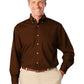 Men's 1-Pocket Superblend Poplin Shirt - BG7216 - Chocolate