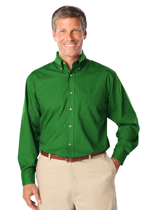 Men's 1-Pocket Superblend Poplin Shirt - BG7216 - Kelly