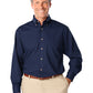Men's 1-Pocket Superblend Poplin Shirt - BG7216 - Navy