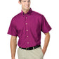 Men's 1-Pocket Short Sleeve Superblend Poplin Shirt - BG7216S - Berry