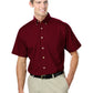 Men's 1-Pocket Short Sleeve Superblend Poplin Shirt - BG7216S - Burgundy