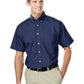 Men's 1-Pocket Short Sleeve Superblend Poplin Shirt - BG7216S - Navy