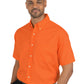 Men's 1-Pocket Short Sleeve Superblend Poplin Shirt - BG7216S - Orange