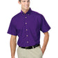 Men's 1-Pocket Short Sleeve Superblend Poplin Shirt - BG7216S - Purple