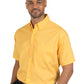 Men's 1-Pocket Short Sleeve Superblend Poplin Shirt - BG7216S - Yellow