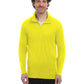 Men's Pocketless 1/4-Zip Long Sleeve Pullover - BG7230 - Optic Yellow