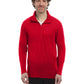 Men's Pocketless 1/4-Zip Long Sleeve Pullover - BG7230 - Red
