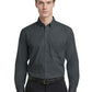 Men's 1-Pocket Matching Buttons Poplin Shirt - BG7266 - Graphite