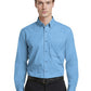 Men's 1-Pocket Matching Buttons Poplin Shirt - BG7266 - Light Blue
