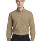 Men's 1-Pocket Matching Buttons Poplin Shirt - BG7266 - Tan