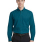 Men's 1-Pocket Matching Buttons Poplin Shirt - BG7266 - Teal