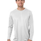 Men's Pocketless Value Long Sleeve Tee - BG7303 - White