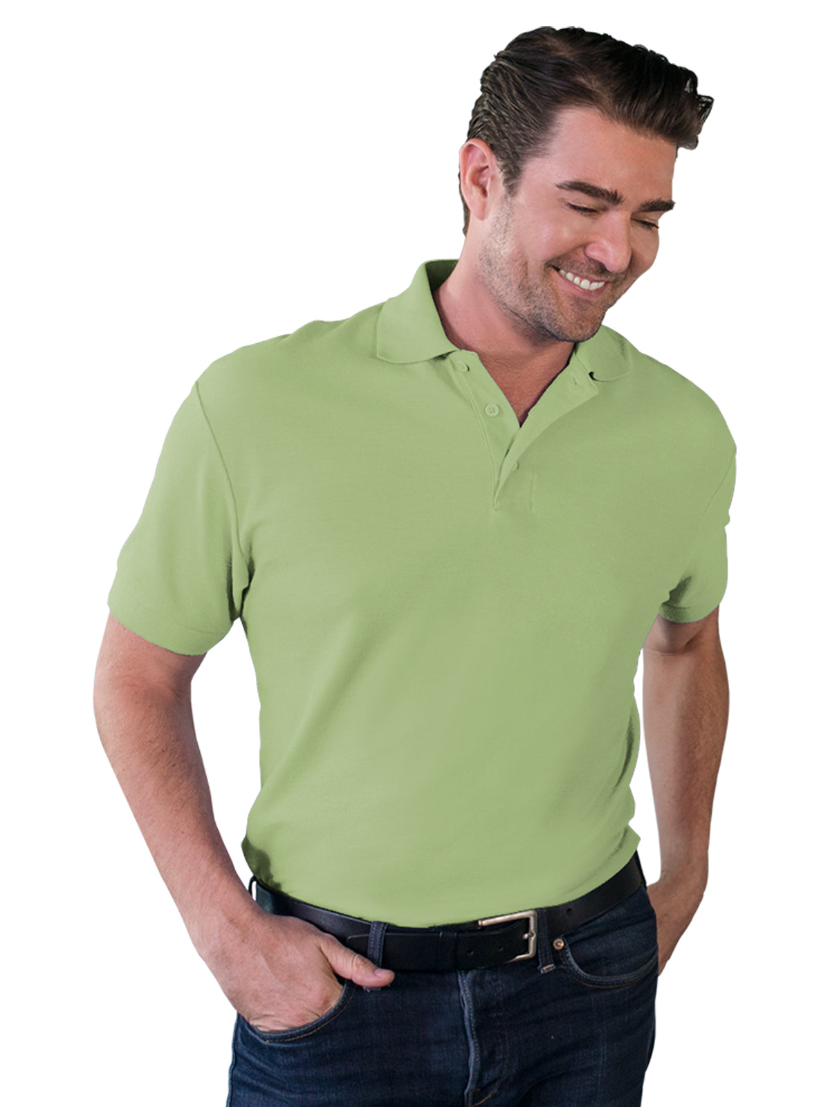 Men's Pocketless Soft Touch Polo - BG7500 - Cactus