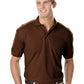 Men's Pocketless Soft Touch Polo - BG7500 - Chocolate
