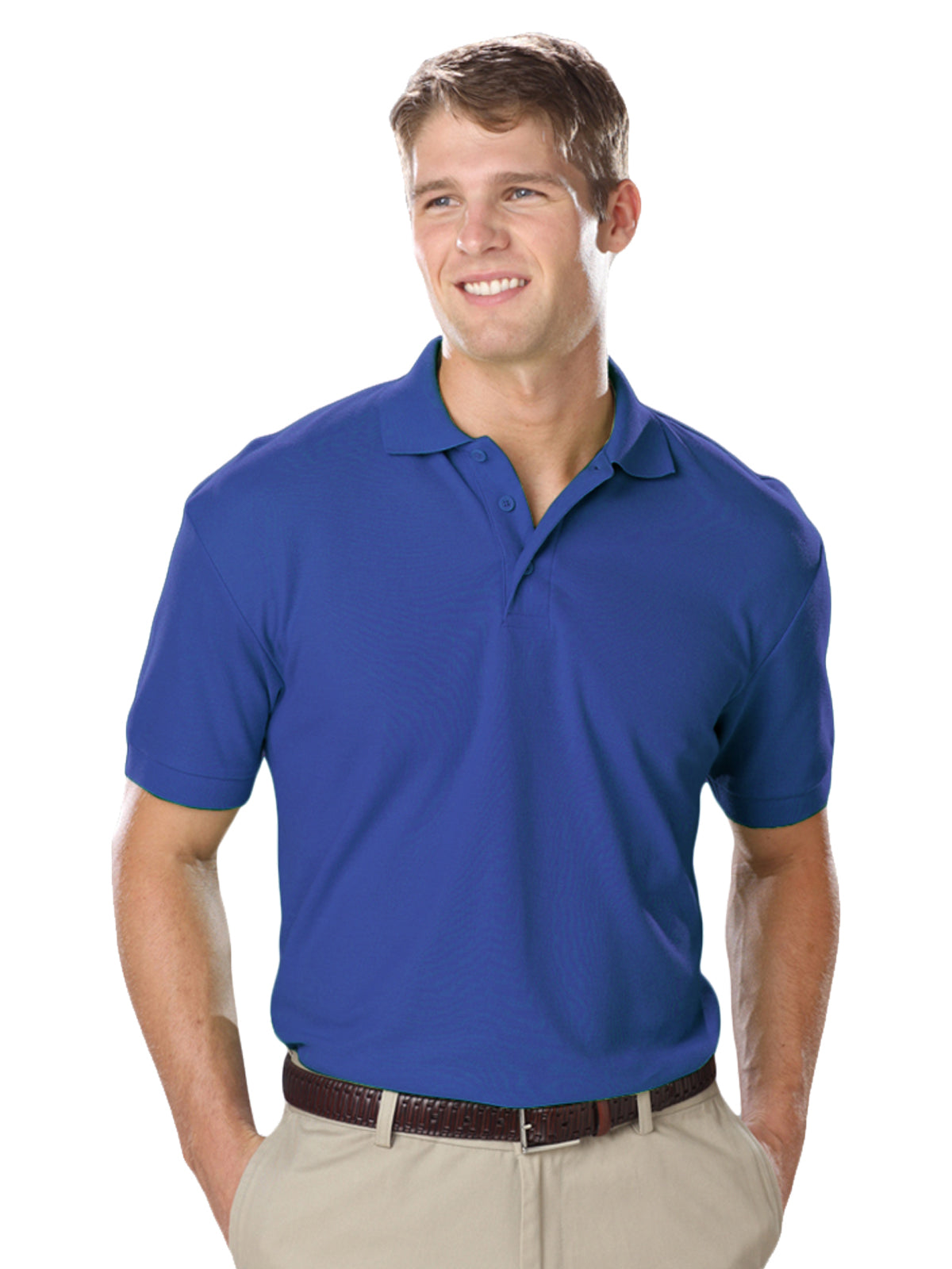 Men's Pocketless Soft Touch Polo - BG7500 - French Blue