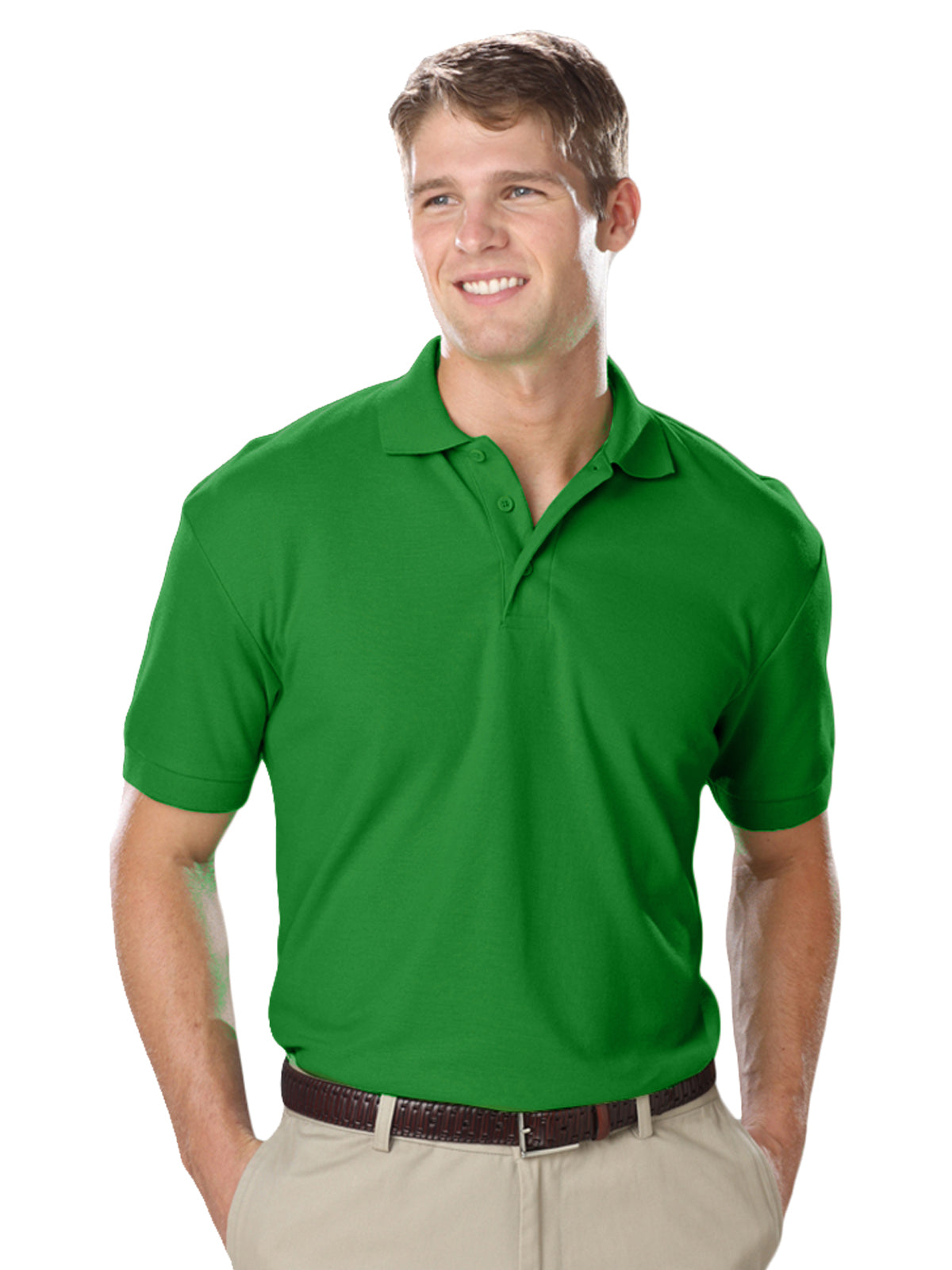 Men's Pocketless Soft Touch Polo - BG7500 - Kelly
