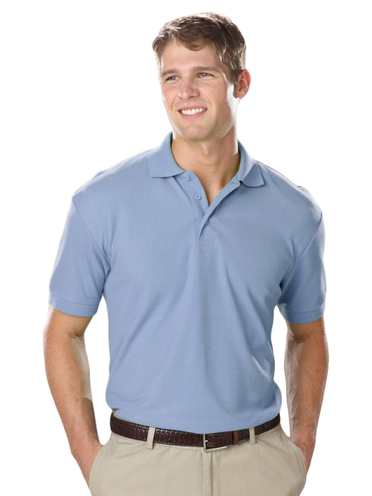 Men's Pocketless Soft Touch Polo - BG7500 - Light Blue