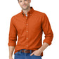 Men's 1-Pocket Cotton Twill Shirt - BG8213 - Burnt Orange