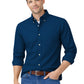 Men's 1-Pocket Cotton Twill Shirt - BG8213 - Navy
