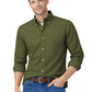 Men's 1-Pocket Cotton Twill Shirt - BG8213 - Olive