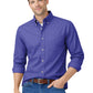 Men's 1-Pocket Cotton Twill Shirt - BG8213 - Violet