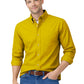Men's 1-Pocket Cotton Twill Shirt - BG8213 - Yellow