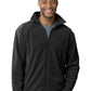 Men's 2-Pocket Micro Fleece Full Zip Jacket - BG9951 - Polar Black