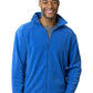 Men's 2-Pocket Micro Fleece Full Zip Jacket - BG9951 - Polar Blue