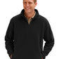 Unisex 2-Pocket Micro Fleece Zip Pullover - BG9952 - Polar Black
