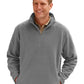 Unisex 2-Pocket Micro Fleece Zip Pullover - BG9952 - Polar Grey