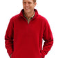 Unisex 2-Pocket Micro Fleece Zip Pullover - BG9952 - Polar Red