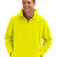 Unisex 2-Pocket Micro Fleece Zip Pullover - BG9952 - Optic Yellow