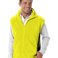 Unisex 2-Pocket Micro Fleece Zip Front Vest - BG9953 - Optic Yellow
