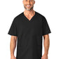 Men's Four-Pocket Modified V-Neck Top - 103 - Black