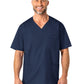 Men's Four-Pocket Modified V-Neck Top - 103 - Navy